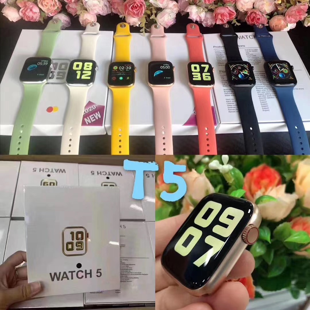 smart watch T5 and smart bracelet T5S T5 Pro for gift message notification call reminder