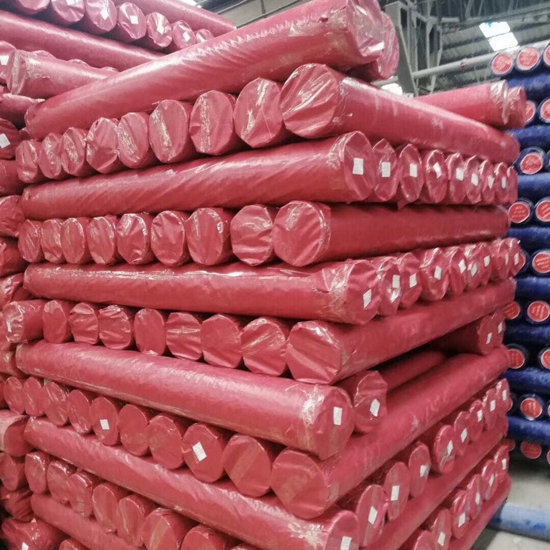 red pe tarpaulin rolls