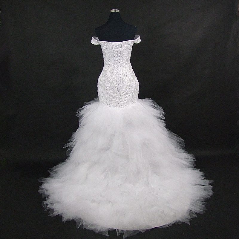 Elegant Satin Vintage Mermaid Wedding Dress with long wrap Pure White Lace Embroidery African Mermaid Wedding Gown