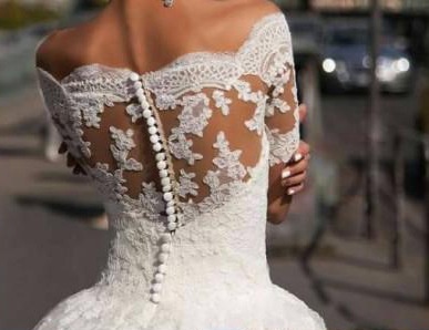 Hot Sale New European and American Women's Long Sleeve One Shoulder Bridal Wedding Dress Dresses