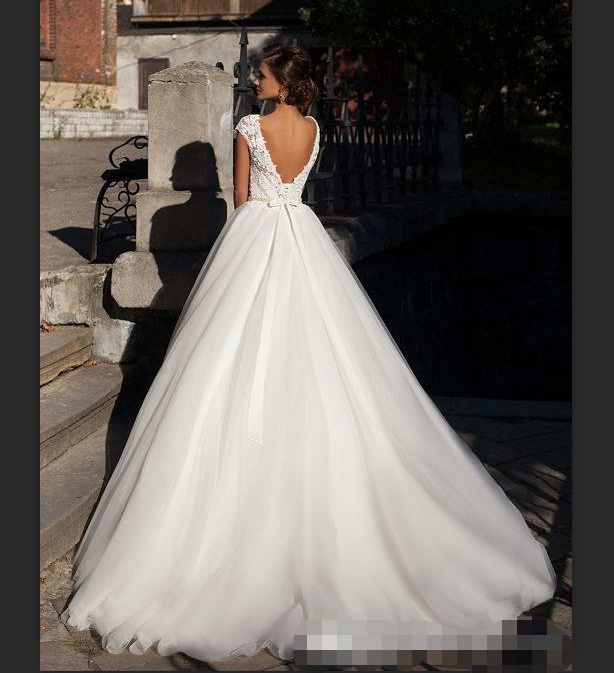luxury blanche simple femme coute princess robe de mariage wedding dress