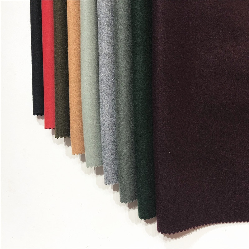 new fashion plaid cashmere woven blended melton wool fabric for suit