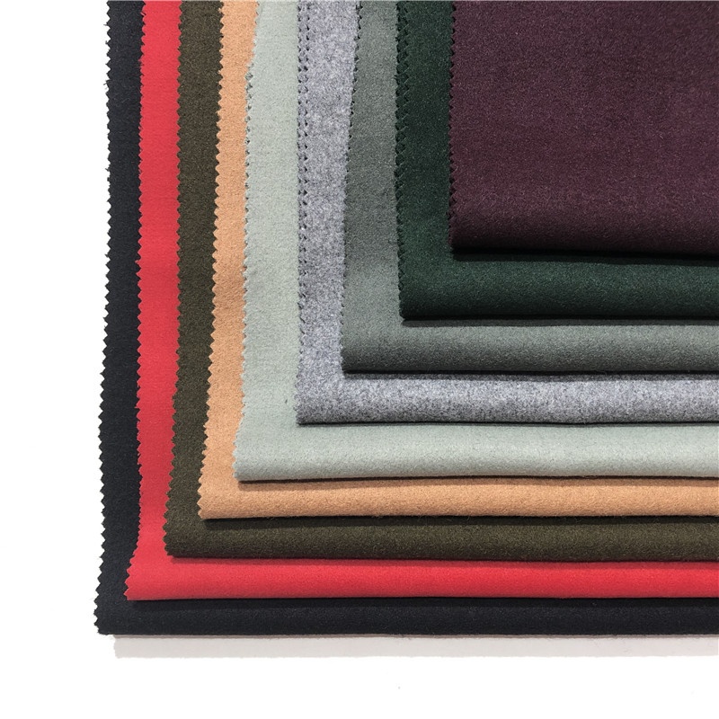 new fashion plaid cashmere woven blended melton wool fabric for suit