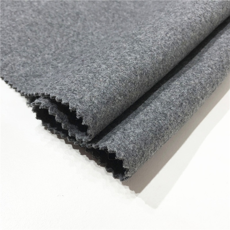 new fashion plaid cashmere woven blended melton wool fabric for suit