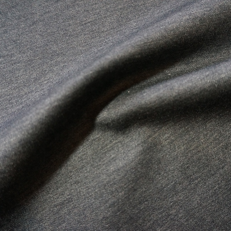 wool blend poly cotton knitted plain fabric