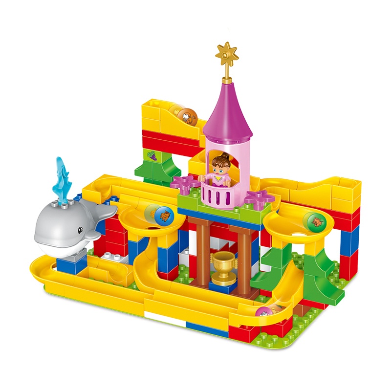 Slide Big Building Blocks Model Set 139Pcs children Educational Bricks Toys For Gift For Baby Compatible legoing