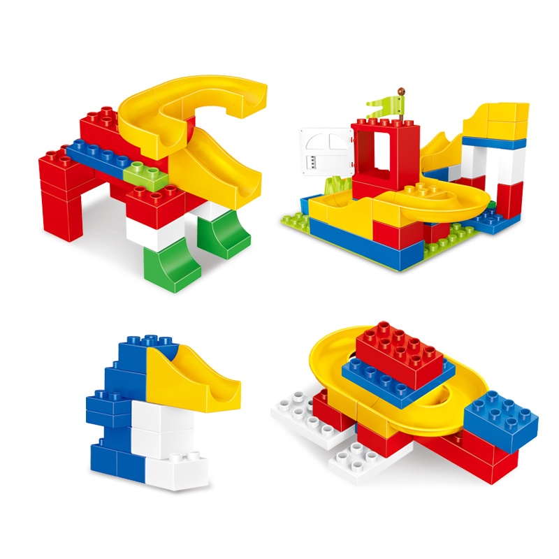 Slide Big Building Blocks Model Set 139Pcs children Educational Bricks Toys For Gift For Baby Compatible legoing