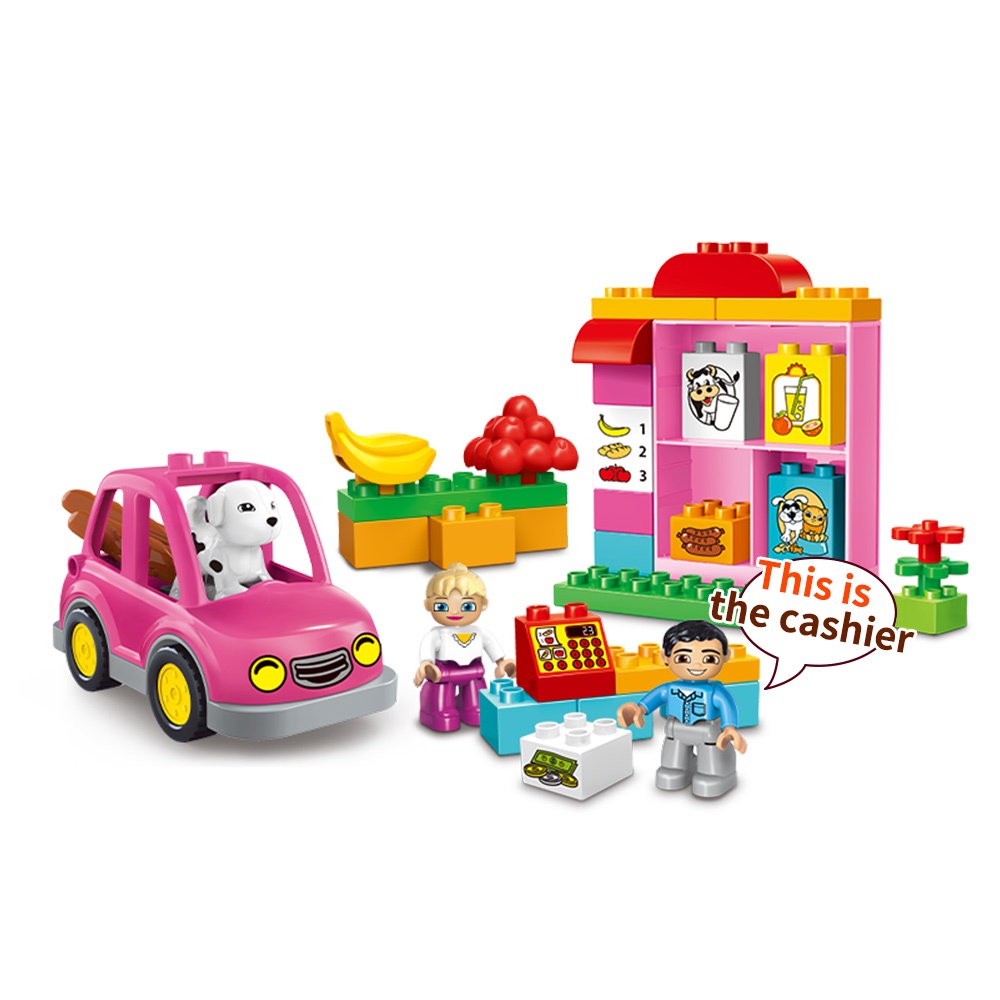41PCS plastic building blocks girl play set ABS Brick block games model toy for legoing toys