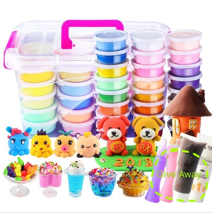 Wholesale 24 Color Clay Set Diy Toy Plasticine Multifunction Kids Toys