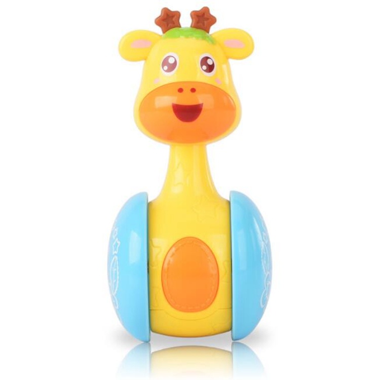 Amazon hot sell high quality non-toxic custom giraffe tumbler toy