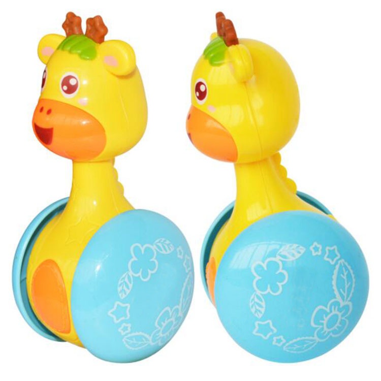 Amazon hot sell high quality non-toxic custom giraffe tumbler toy
