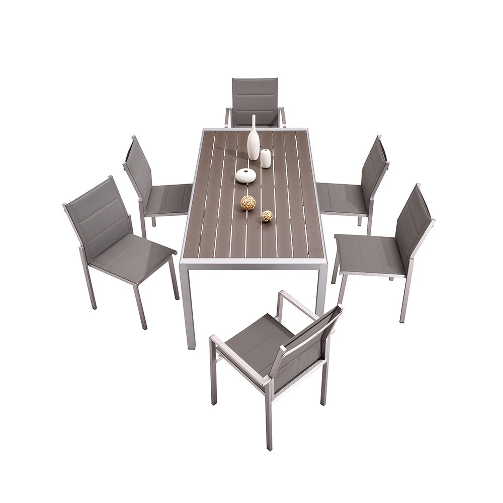 Modern Design Hideaway Metal Dining Table And Chairs Set Garden Outdoor Furniture