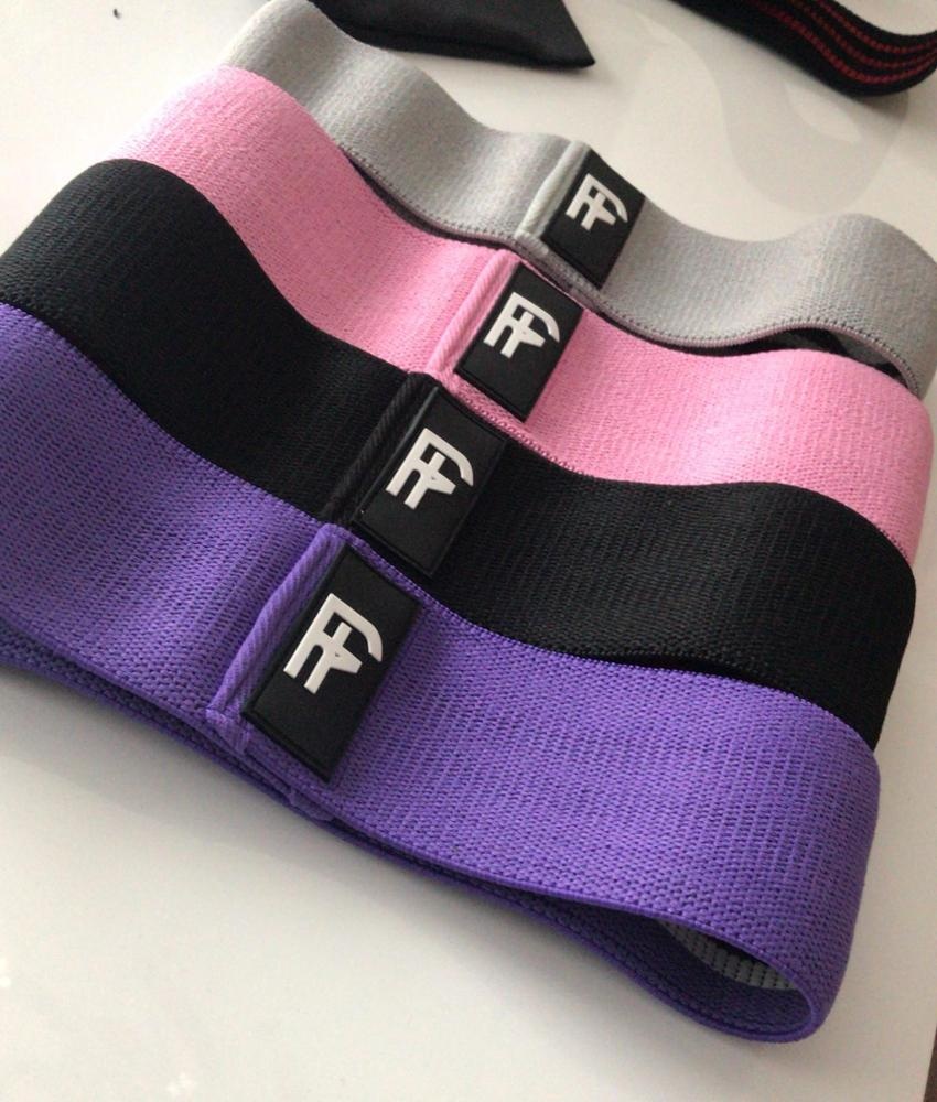 hot sale fabric cotton glute circle booty bands custom wholesale hip resistance bands