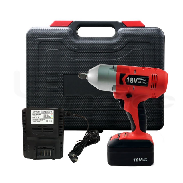 Industrial 18V Li-ion 4AH Battery Rechargeable Brush less Cordless Electric Impact Wrench