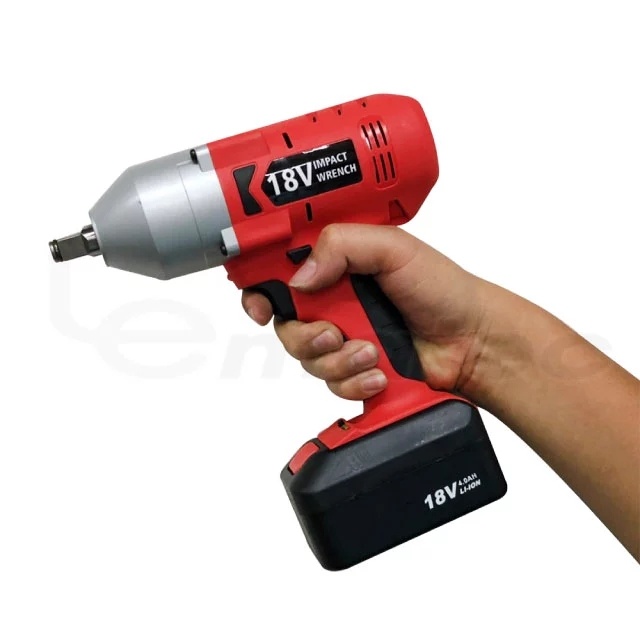 Industrial 18V Li-ion 4AH Battery Rechargeable Brush less Cordless Electric Impact Wrench
