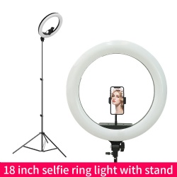 Amazon 18 inch selfie ring light with stand for youtube vlog