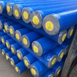 blue silver pe tarpaulin rolls