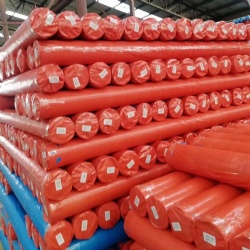 red pe tarpaulin rolls