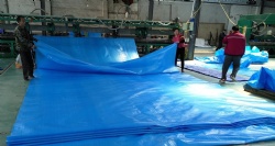 50 gsm light blue color pe tarpaulin