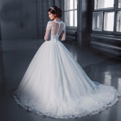 Women's Amazon Long Sleeve Bridal Gowns Wedding Dress