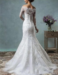 High quality original design luxury perspective plus shawl wedding dress 3D lace bridal gown mermaid 2021
