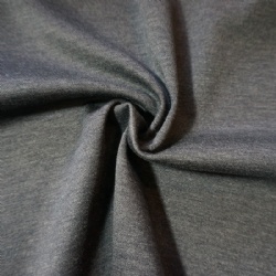 wool blend poly cotton knitted plain fabric