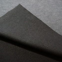 wool blend poly cotton knitted plain fabric