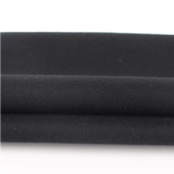 black cashmere recycled woven woolen melton poly wool fabric