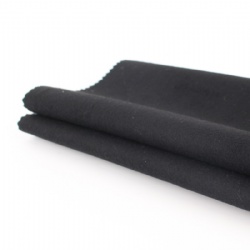 black cashmere recycled woven woolen melton poly wool fabric