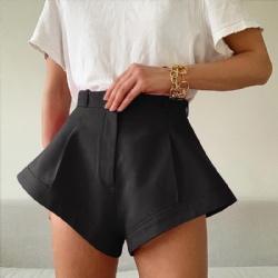 New Wide Leg Shorts Summer Casual Clothes High Waist Shorts Solid Loose Vintage Sexy Shorts Streetwear Fashion Bottoms