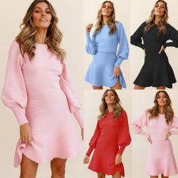 Wholesale amazon hot sale dresses women 2019 Black Party Evening Women Sexy Dress Slim Fit Elegant Skirts