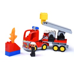 DIY city fire educational toys abs plastic big building blocks toy