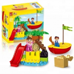 29Pcs Compatible With Pirate Series The Jake and The Never Land Pirates Treasure Island Model Big Building Blocks toy