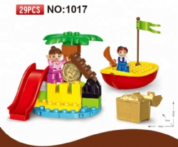 29Pcs Compatible With Pirate Series The Jake and The Never Land Pirates Treasure Island Model Big Building Blocks toy