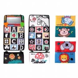 Baby Mirror Promotion Gift Baby Soft Cloth Books Early Learning Development Toy Children Intelligence Development