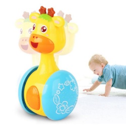 Amazon hot sell high quality non-toxic custom giraffe tumbler toy