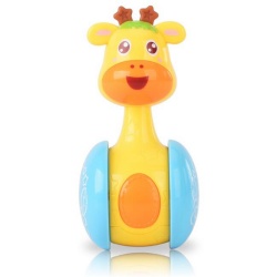 Amazon hot sell high quality non-toxic custom giraffe tumbler toy