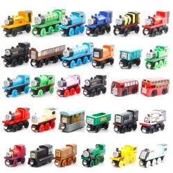 Hot sale kids wooden thomas train toys wooden magnetic mini thomas wooden train set toy
