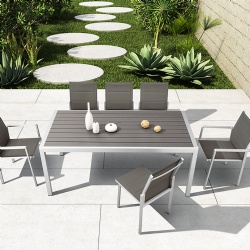 Modern Design Hideaway Metal Dining Table And Chairs Set Garden Outdoor Furniture