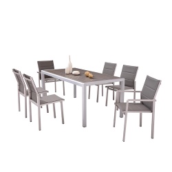 Modern Design Hideaway Metal Dining Table And Chairs Set Garden Outdoor Furniture