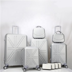 Hard case Aluminum trolley luggage in hot sale ABS suitcase luggage set for travel