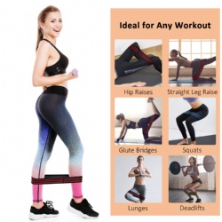 hot sale fabric cotton glute circle booty bands custom wholesale hip resistance bands