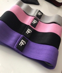 hot sale fabric cotton glute circle booty bands custom wholesale hip resistance bands