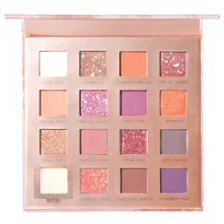 High Pigment 16 Color Private Label Cosmetics Eyeshadow Custom Makeup Empty Eye shadow Palette Packaging
