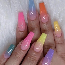 private label  false nails colorful press on nails