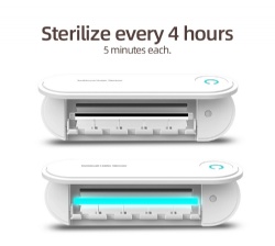 hot sale 3 in 1 uv toothbrush sterilizer Kills 99.9% Bacteria family wall-mounted uv light toothbrush sanitizer