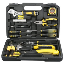 Hot Selling Tool Set General Household Hand Tool Kit with Plastic Toolbox Storage Case Box Hand Tool Set
